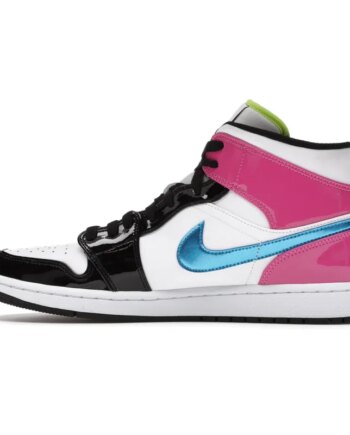 Air Jordan 1 Mid White Black Cyber Pink CZ9834-100